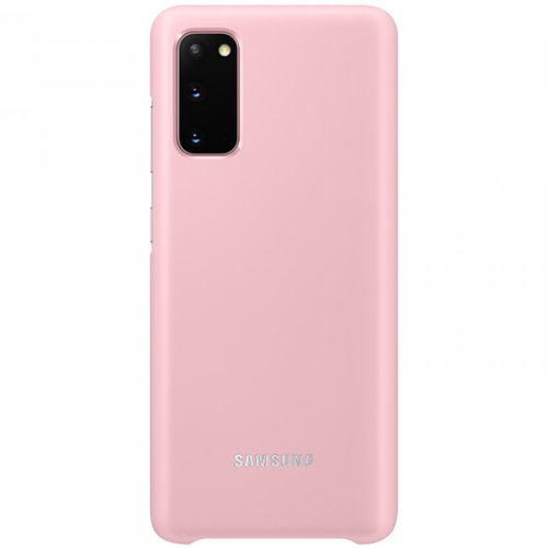 Чехол для Galaxy S20 накладка (бампер) Samsung Smart LED Cover розовый