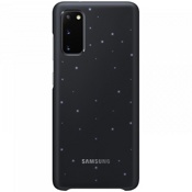 Чехол для Galaxy S20 накладка (бампер) Samsung Smart LED Cover черный - фото