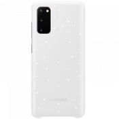 Чехол для Galaxy S20 накладка (бампер) Samsung Smart LED Cover белый - фото