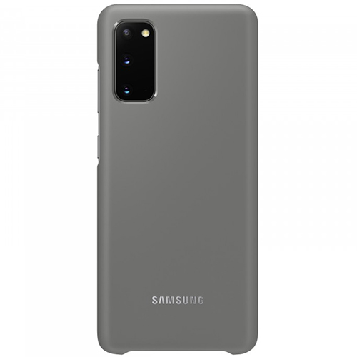 Чехол для Galaxy S20 накладка (бампер) Samsung Smart LED Cover серый