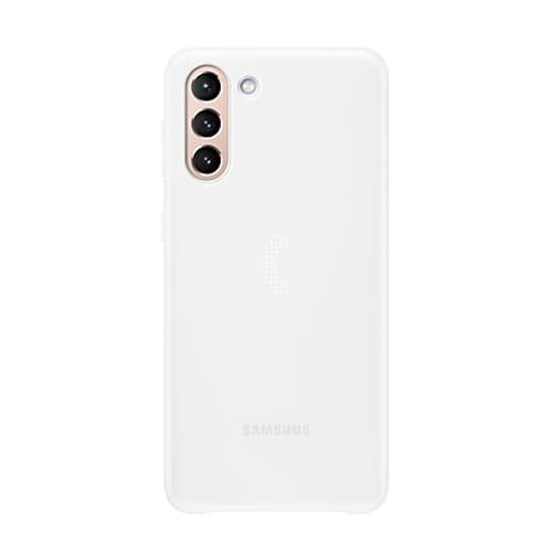 Чехол для Galaxy S21 накладка (бампер) Samsung Smart LED Cover белый - фото