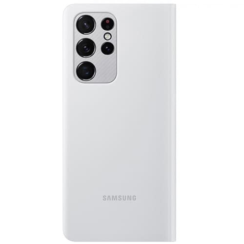 Чехол для Galaxy S21 Ultra книга Samsung Smart LED View Cover светло-серый