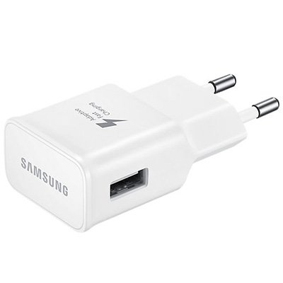Зарядное устройство для быстрой зарядки Samsung для Galaxy ток 2A (EP-TA20EWECGRU) + кабель Type-C белое