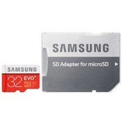 Карта памяти Samsung Evo Plus microSDHC 32Gb Class 10 UHS-I U1 + SD адаптер (MB-MC32GA)  - фото