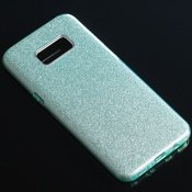 Чехол для Samsung Galaxy S8+ накладка (бампер) гибридный Crystal Shine зеленый - фото