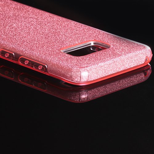 Чехол для Samsung Galaxy S8+ накладка (бампер) гибридный Crystal Shine розовый