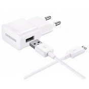 Зарядное устройство Samsung для Galaxy ток 2A + кабель micro USB (EP-TA12EWEUGRU) White - фото