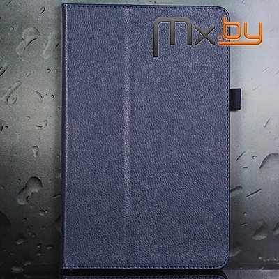 Чехол для Samsung Galaxy Tab E 9.6 кожаный книга синий