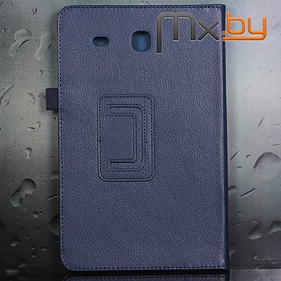 Чехол для Samsung Galaxy Tab E 9.6 кожаный книга синий