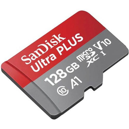 Карта памяти SanDisk Plus Ultra USD microSD Class 10  UHS1 128GB скорость 100 MB/s 