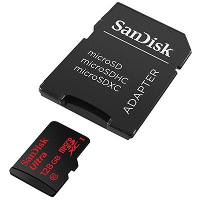 Карта памяти SanDisk Ultra microSDXC UHS-I 128GB Class 10 скорость 533X 80 MB/s + SD адаптер 