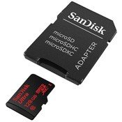 Карта памяти SanDisk Ultra microSDXC UHS-I 128GB Class 10 скорость 533X 80 MB/s + SD адаптер - фото