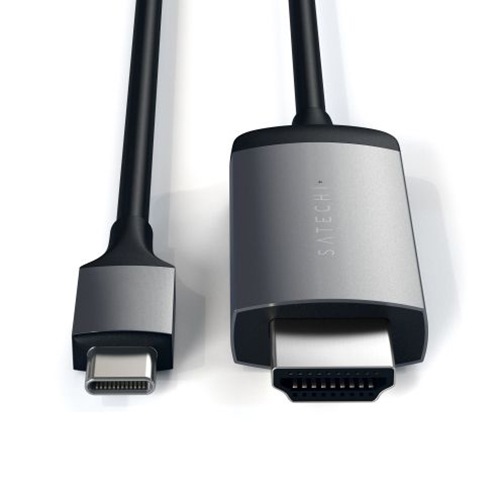 Кабель Satechi Aluminum Type-C to HDMI 4K 60Hz (темно-серый)