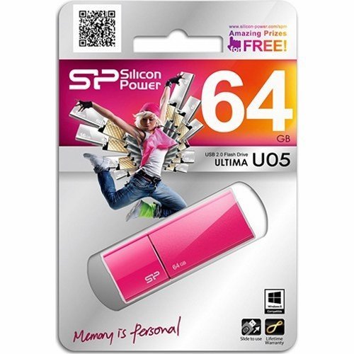 USB Флеш 64GB Silicon Power Ultima U05 (розовый)