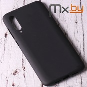 Чехол для Xiaomi Mi 9 накладка (бампер) силиконовый черный матовый - фото