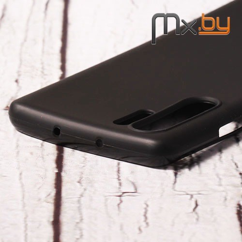 Чехол для Huawei P30 Pro накладка (бампер) силиконовый черный матовый 