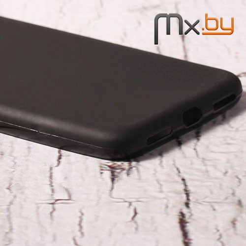 Чехол для Samsung Galaxy S9+ накладка (бампер) силиконовый черный матовый 