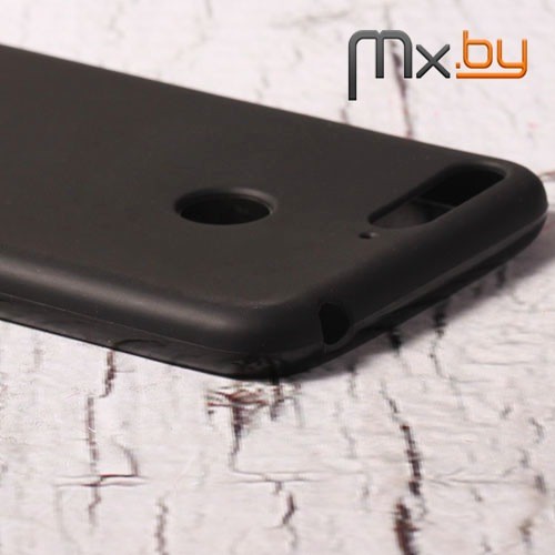 Чехол для Samsung Galaxy S9+ накладка (бампер) силиконовый черный матовый 