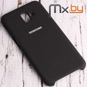 Чехол для Samsung Galaxy J6+ 2018 накладка (бампер) Silicone Case черный - фото