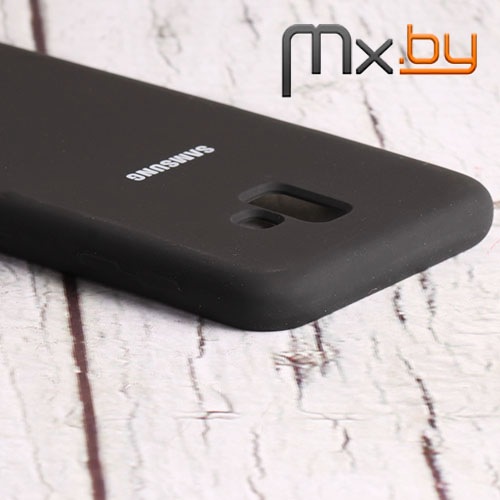 Чехол для Samsung Galaxy J6+ 2018 накладка (бампер) Silicone Case черный