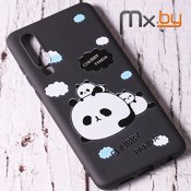 Чехол для Huawei P30 накладка (бампер) силиконовый Chubby Panda - фото