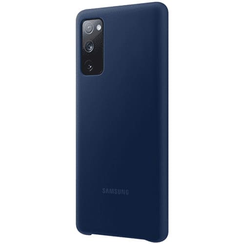 Чехол для Galaxy S20 FE накладка (бампер) Samsung Silicone Cover темно-синий