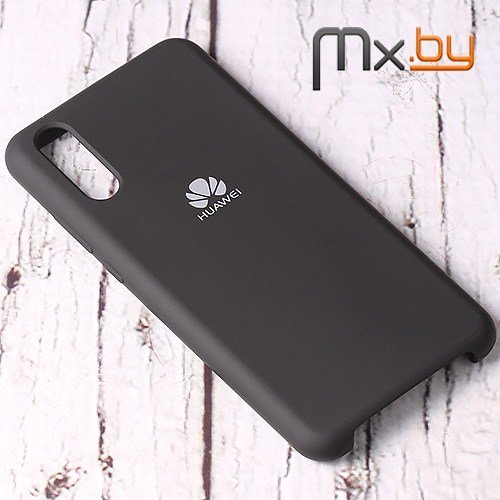 Чехол для Huawei P20 накладка (бампер) Silicone Cover черный