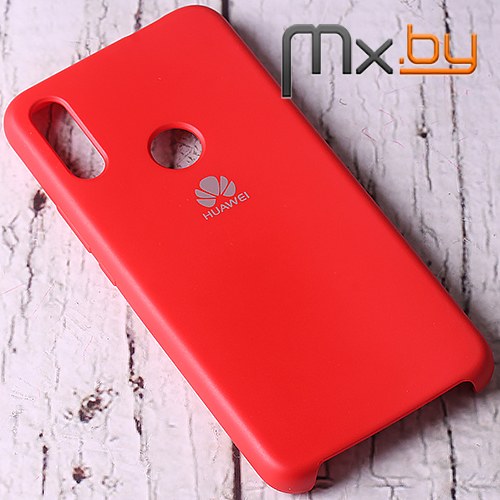 Чехол для Huawei P Smart Z накладка (бампер) Silicone Cover красный