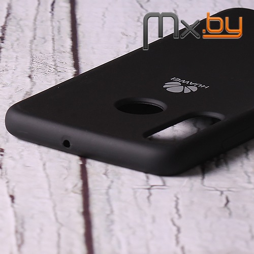 Чехол для Huawei P30 Lite накладка (бампер) Silicone Cover черный