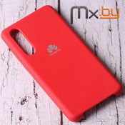 Чехол для Huawei P30 накладка (бампер) Silicone Cover красный - фото