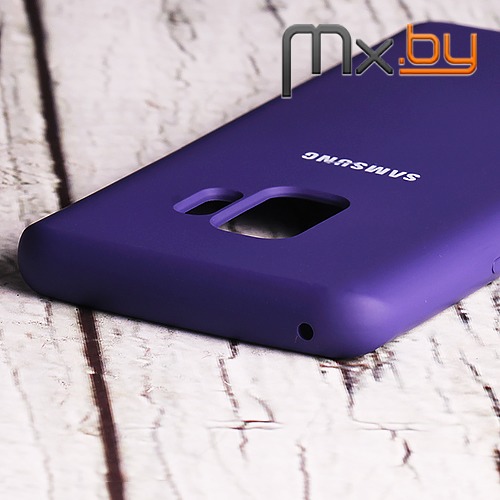 Чехол для Samsung Galaxy S9 накладка (бампер) Silicone Cover фиолетовый