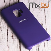 Чехол для Samsung Galaxy S9 накладка (бампер) Silicone Cover фиолетовый - фото
