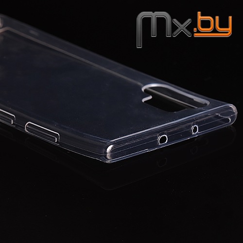 Чехол для Samsung Galaxy Note 10+ накладка (бампер) силиконовый прозрачный 