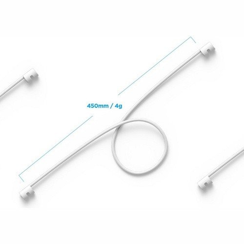Шнурок силиконовый Elago Strap для AirPods (Белый)
