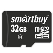 Карта памяти SmartBuy MicroSDHC 32Gb Class 10 (SB32GBSDCL10-00LE) - фото