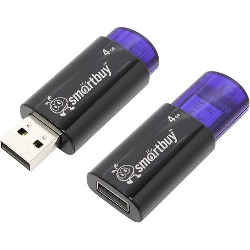 USB Флеш 4GB Smartbuy Click (синий)