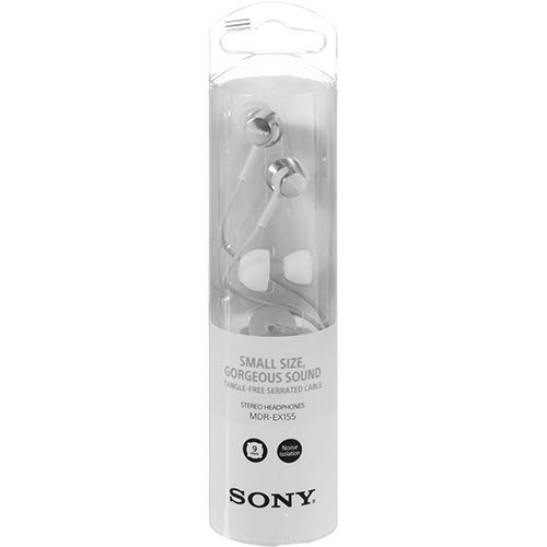 Наушники Sony MDR-EX155 (Белые)