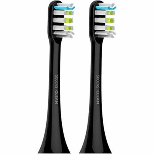 Сменные насадки для зубной щетки Soocas X3 Clean (Черный) 2 шт. - фото2