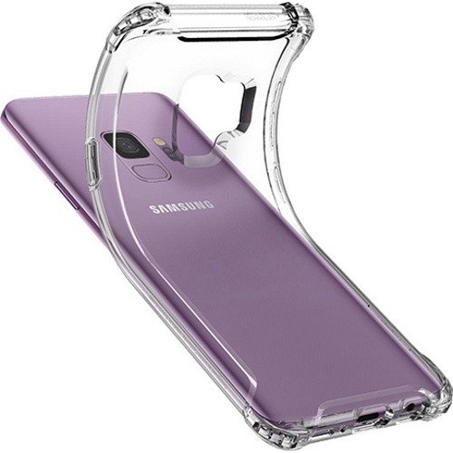 Чехол для Samsung Galaxy S9 накладка (бампер) Spigen Rugged Crystal кристально-прозрачный (592CS22835)