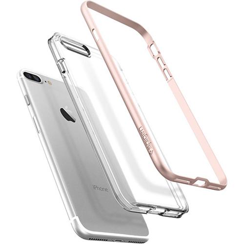 Чехол для iPhone 8 Plus и 7 Plus накладка (бампер) Spigen Neo Hybrid Crystal розовое золото (043CS20542)