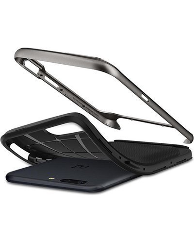 Чехол для OnePlus 5 накладка (бампер) Spigen Neo Hybrid стальной (K04CS21515)