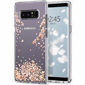 Чехол для Samsung Galaxy Note 8 накладка (бампер) Spigen Liquid Crystal Blossom цветы (587CS22058) - фото