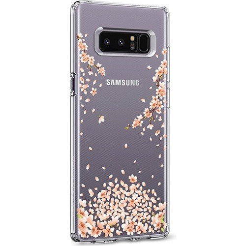 Чехол для Samsung Galaxy Note 8 накладка (бампер) Spigen Liquid Crystal Blossom цветы (587CS22058)