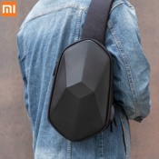 Рюкзак Xiaomi Tajezzo BEABORN Polyhedron Chest Bag PU (Черный) - фото