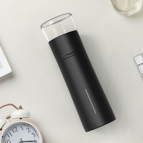 Чашка для разделения воды и чая Xiaomi Teacup For Water Separation 300ml (Черный)  - фото2