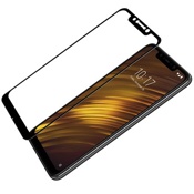 Защитное стекло для Xiaomi Pocophone F1 Glass Pro Full Screen 100% клеющая основа черное - фото