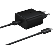 Зарядное устройство Samsung EP-TA845XBEGRU + USB Type-C кабель (Черный) - фото