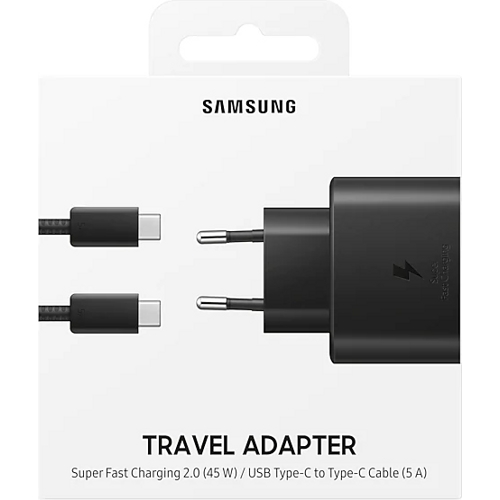 Зарядное устройство Samsung EP-TA845XBEGRU + USB Type-C кабель (Черный) - фото6