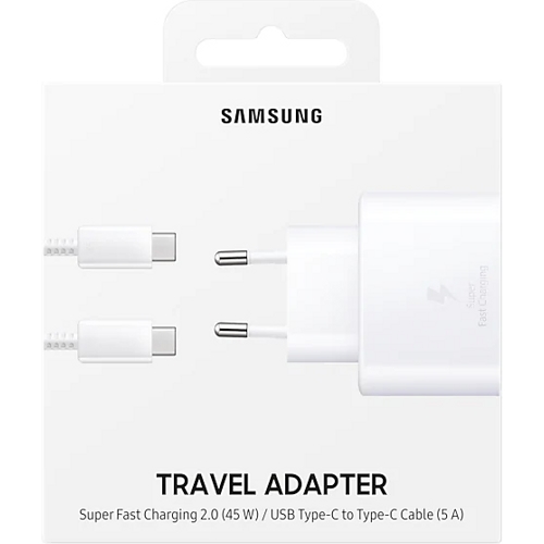 Зарядное устройство Samsung EP-TA845XWEGRU + USB Type-C кабель (Белый) - фото6
