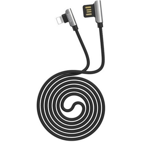 USB кабель Hoco U42 Exquisite Steel Lightning, длина 1,2 метра (Белый) - фото3